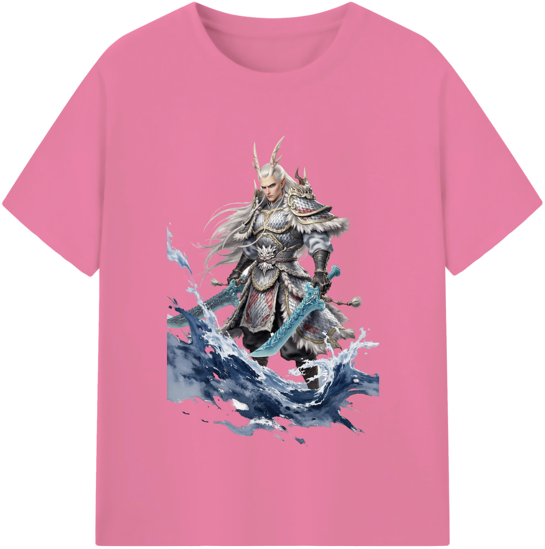 （画像用） Ne Zha 2 ナタ 魔童の大暴れ 綿100％半袖Tシャツ（フロントプリント）